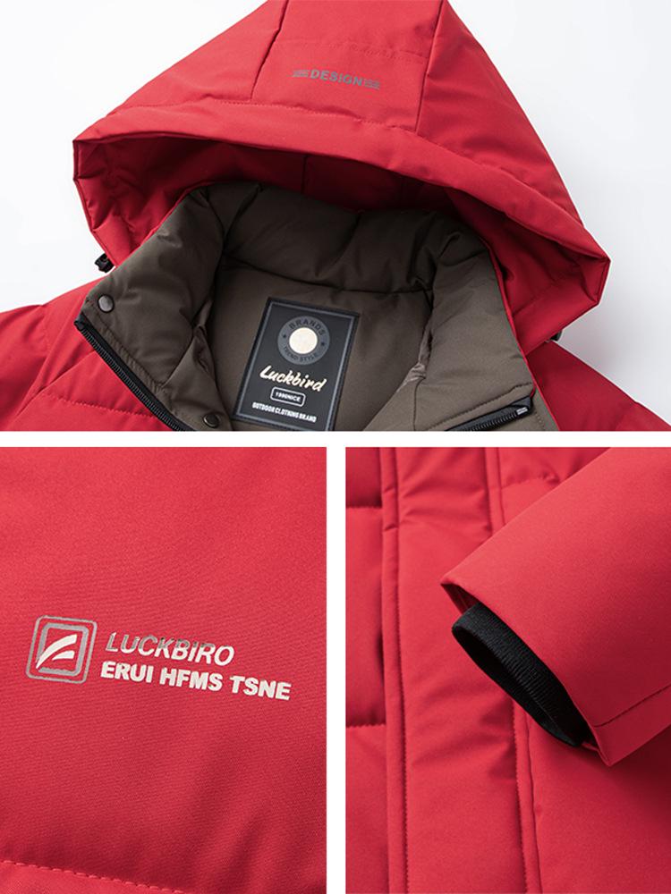 Men's Fleece-Lined Graphene Cotton Jacket, Warm Hooded and Cold-Resistant Winter Outerwear