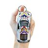 Opening Door Racing Car Keychain Kids Mini Pull-back Graffiti Sports Car Toy Key Ring