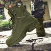 Hiking Shoes Men Boots Mid-top Outdoor Lace-up Anti-slip Combat Boots Wear-resistant Casual Durable Sports Shoes Men