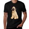Happy Briard Cartoon TShirt Basic Casual Short Sleeve Cotton Shirt