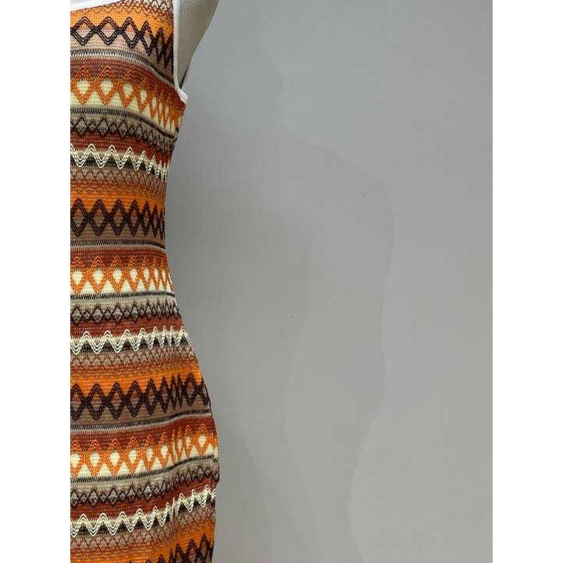 Fall and Winter New Arrival Bohemia Wind Stripes Knitting Vintage Skirt Graceful Vest Dress Long Dress