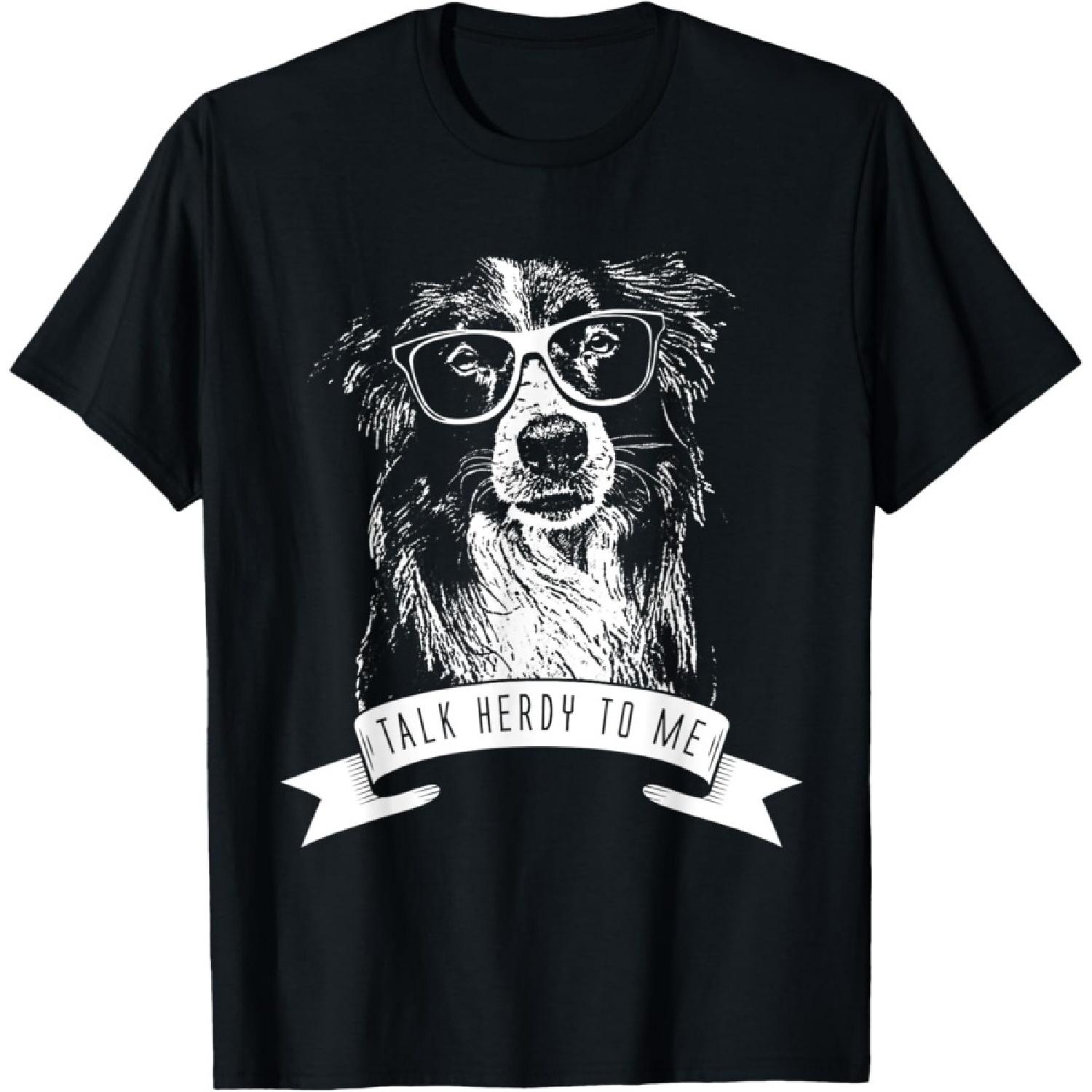Border Collie Funny Talk Herdy To Me T-Shirt T-Shirt S
