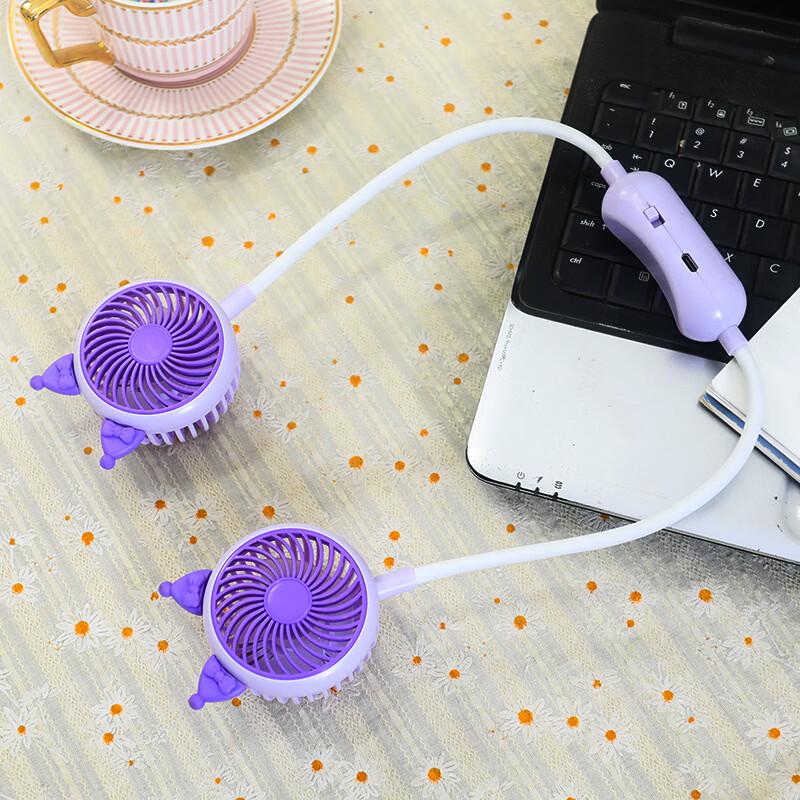 

LINGPAN Mini USB Rechargeable Fan (5-Pack, Random Colors)