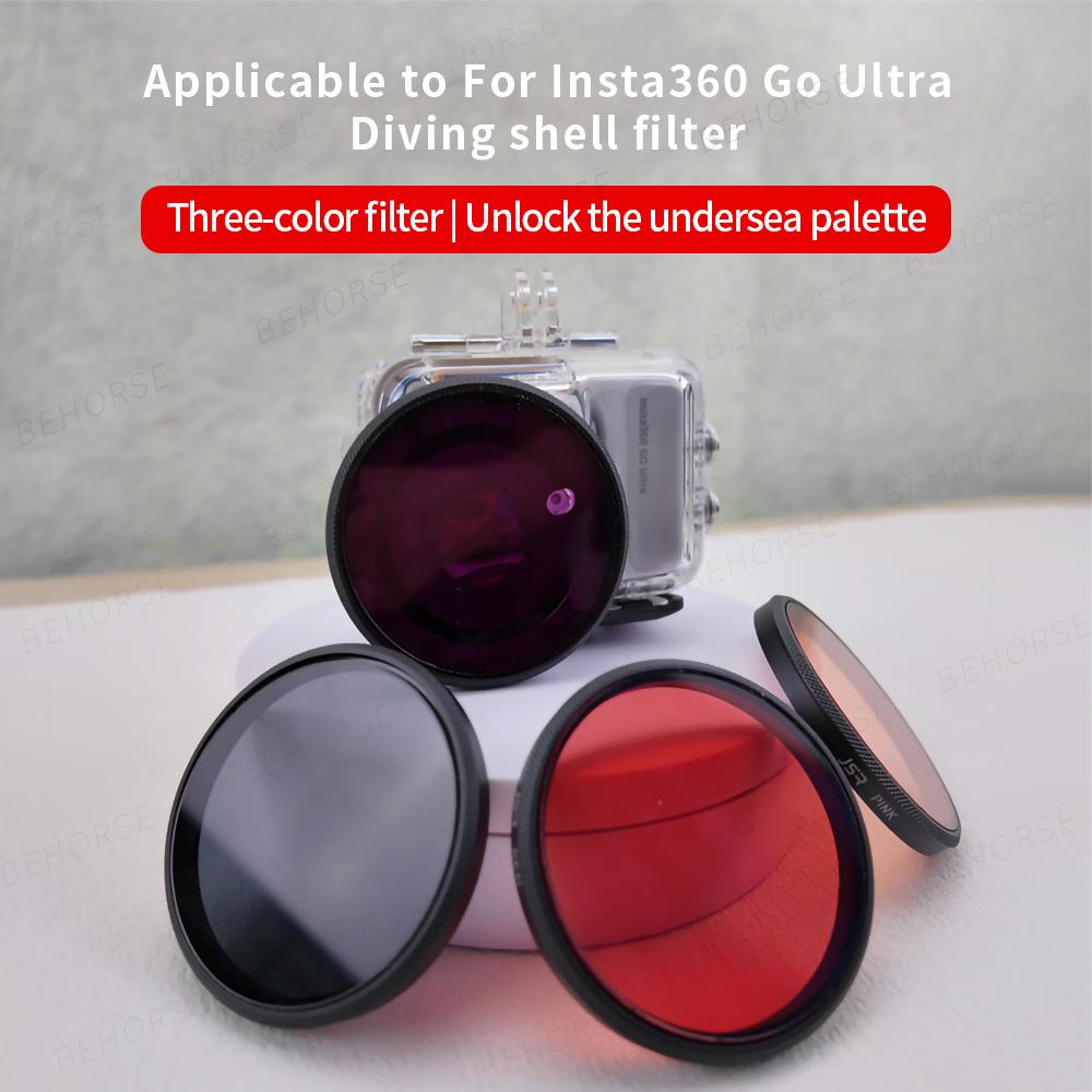 Waterproof Diving Shell Filter For Insta360 GO Ultra UV CPL ND8/16/32 Lens Filters Set For Insta360 GO Ultra Camera Accessories