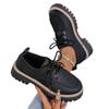 New Round-toed Lace-up Large-sized Casual Shoes for Women