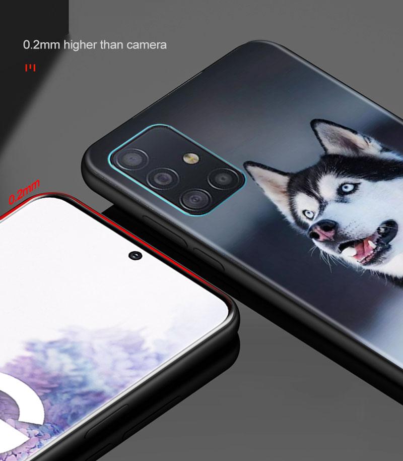 Alaskan Husky Dog Cute Puppy Phone Case for Samsung Galaxy A51 A71 A21S A12 A11 A31 A52 A41 A32 A72 A02S A01 5G Silicon Cover