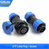 Yue Ling SP17 Series IP68 Waterproof Aviation Plug with Rear Nut Flange