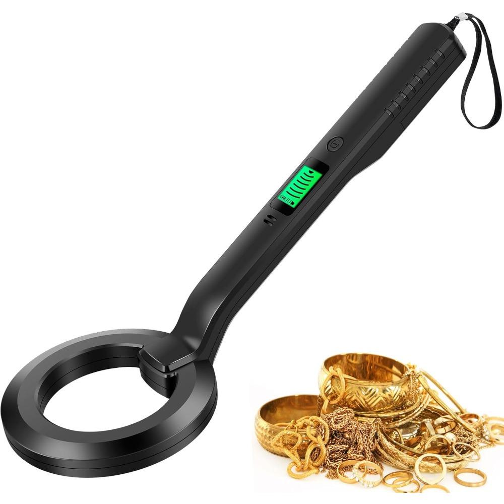 IP54 waterproof portable high-sensitivity metal detector with sound and vibration alarms.