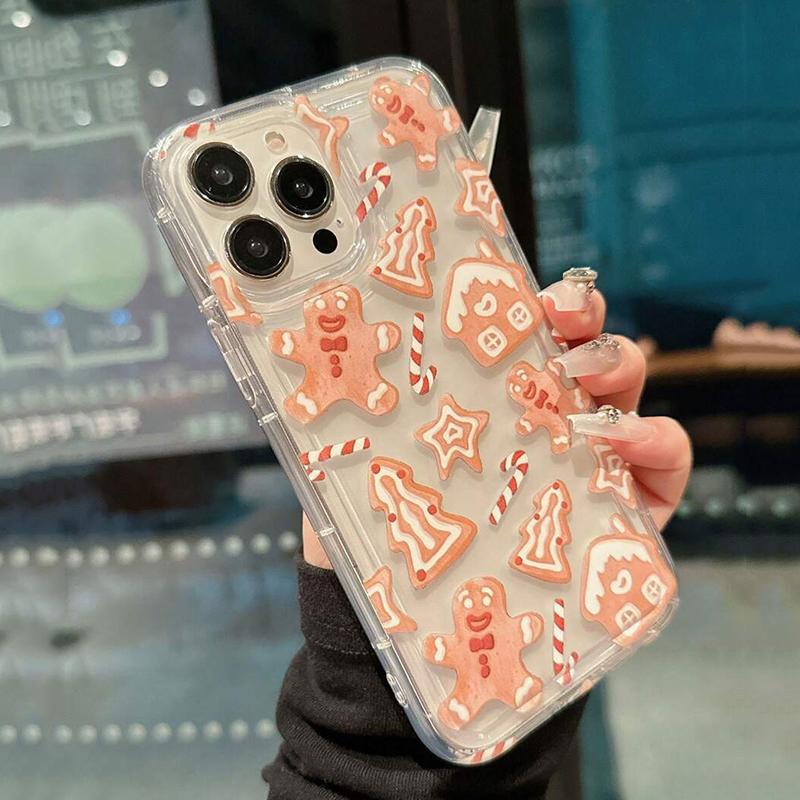 Case For iPhone 17 16 Case iPhone 15 Pro Max Santa Claus Elk Snowman Christmas Case for iPhone 14 13 12 11 XS X  7 8 Plus Cover