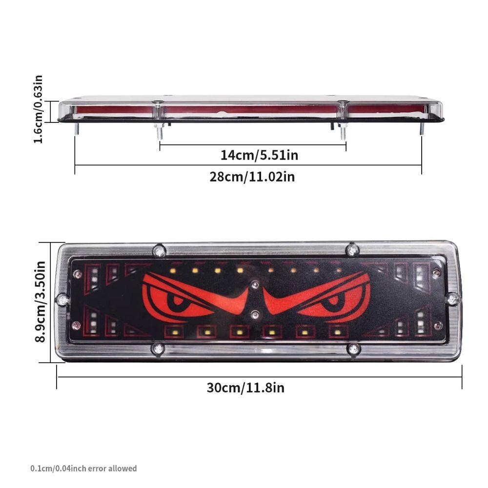 Creative 12-24v Devil's Eye Truck Light Universal Multi-Mode Truck Taillight Safety Warning Lamps Car Decor