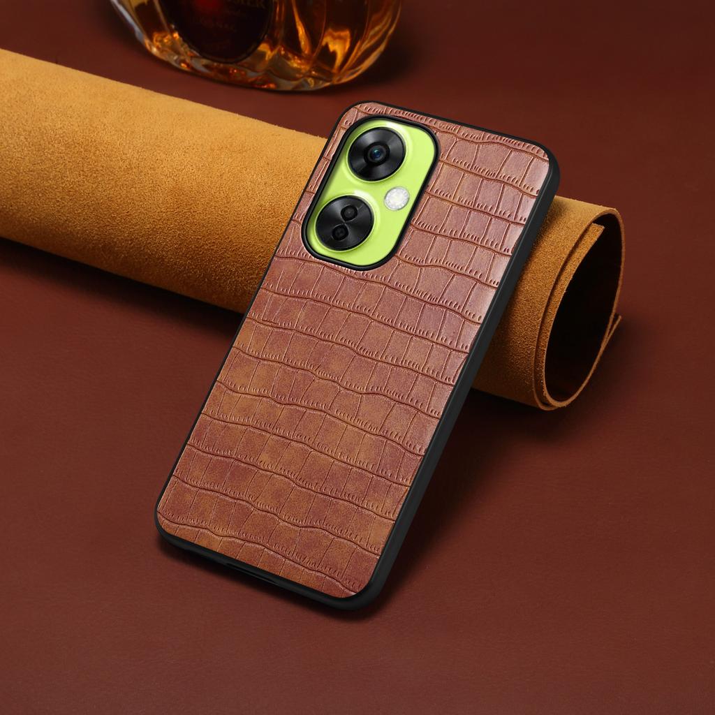 Für OnePlus Nord CE 3 Lite 5G/Nord N30 5G Handyhülle Krokodilmuster Texturiert Sturzsichere Hülle