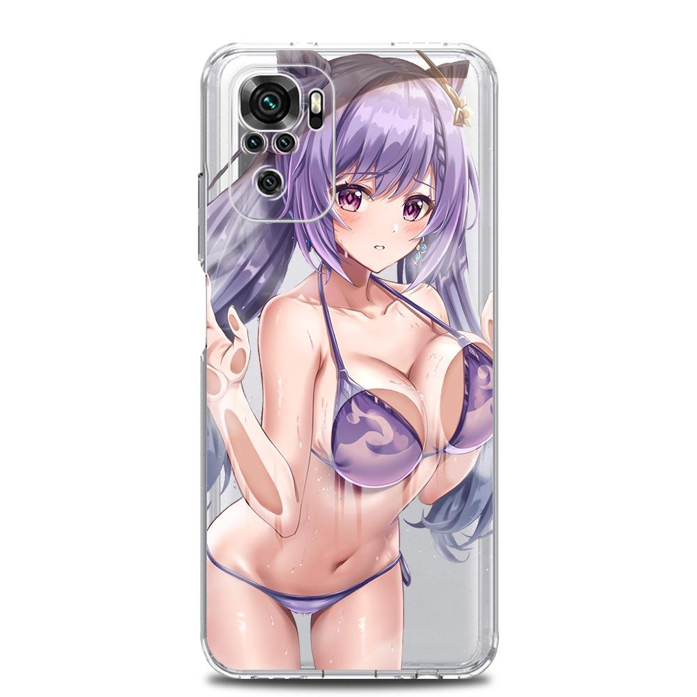 

Genshin Impact сексуальная девушка новый квадратный прозрачный чехол для телефона для Xiaomi Redmi Note 12 11 9S 9 8 10 Pro + 7 8T 9C 9A 8A K40 игровой чехол K40 Gaming