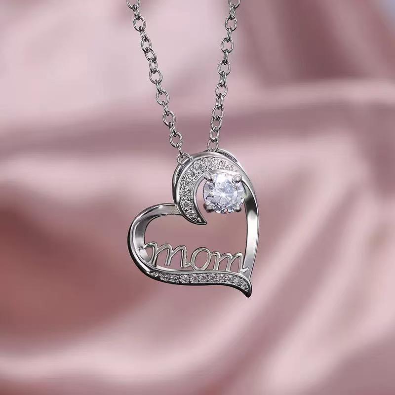 Elegant Heart Pendant Necklace – Perfect Mother's Day Gift for Women