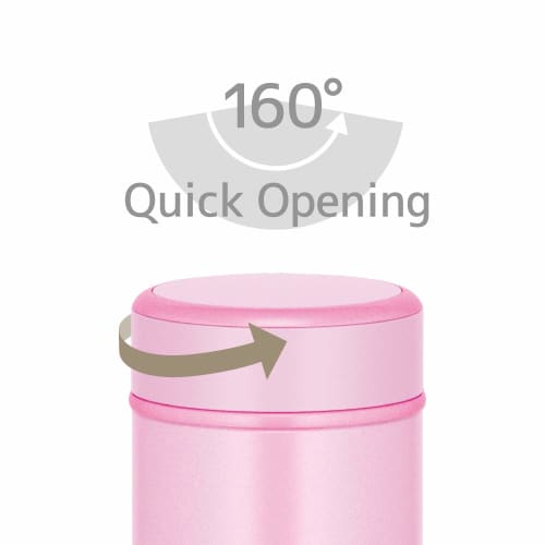 Thermos Water Bottle Vacuum Insulated Mobile Mug 500ml Light Pink JOG-500 LP