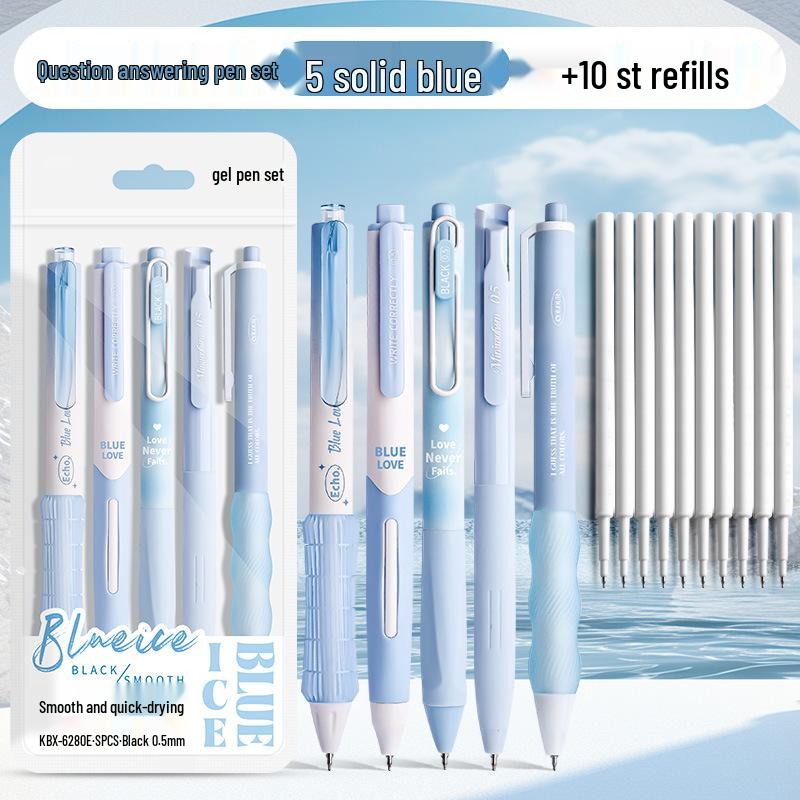 High-Capacity Transparent Practice Pen with Smooth, No-Leak Ink and Replaceable Refill, Designed for Students' Exams.