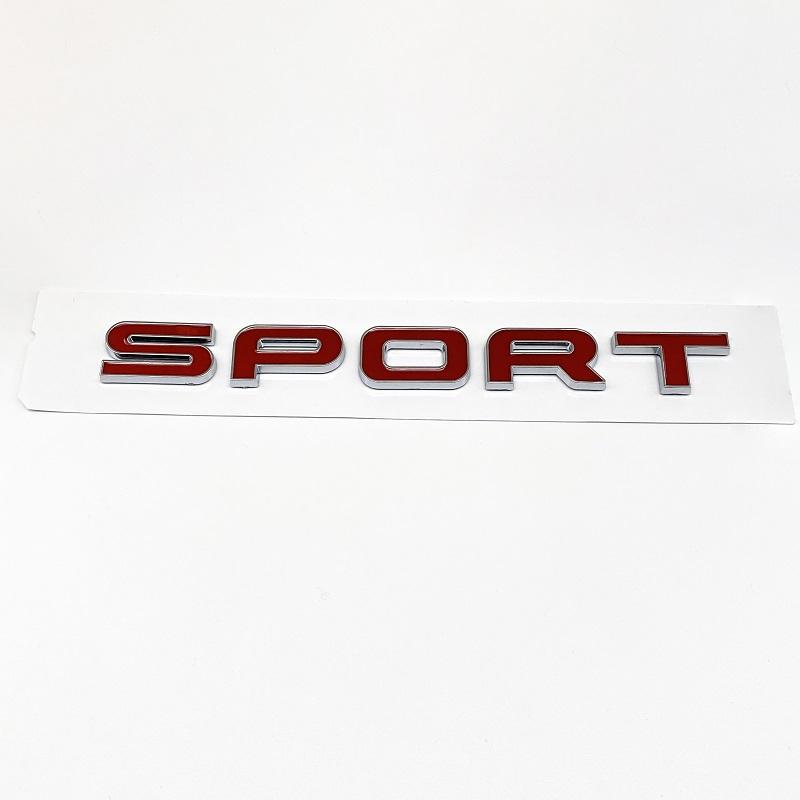 

Car Trunk Badge Stickers Exterior Decoration 3D ABS Supercharged Letters SPORT Emblem FOR HSE Si4 SDV6 SDV8 Car Two tone sticker