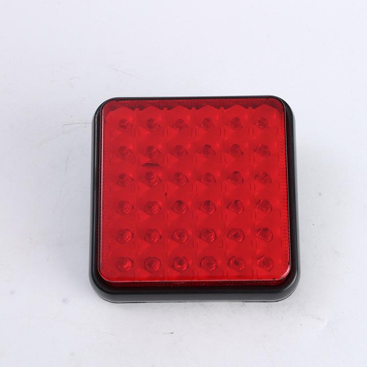 Waterproof 12V-24V LED Tail Light for Trucks - High Brightness, Warning, Marker, Signal, Steady or Flashing Mode