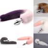 bdSM Dog Fox Tail Anal Plug Sexy Toys Metal Fake Furry Butt  BDSM Flirt Anus  For Women Role Games Product 