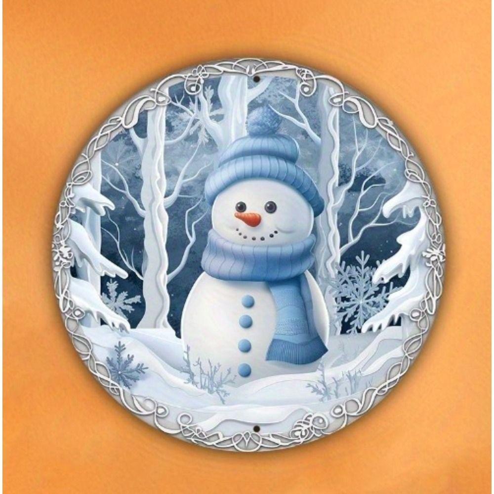 Vintage Metal Sign Blue Deer Merry Christmas Retro Tin Plate Wall Decor Home Holiday Gift 20 Cm