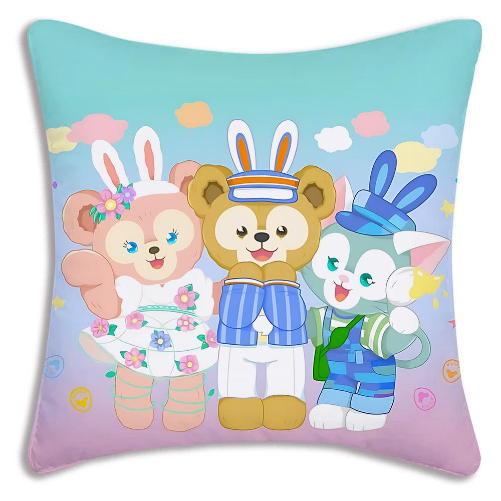 Hot Anime Bears - Duffys Pillow Covers Cartoon Sofa Decorative Home Double-Sided Printing Short Plush Cute Cushion Cover