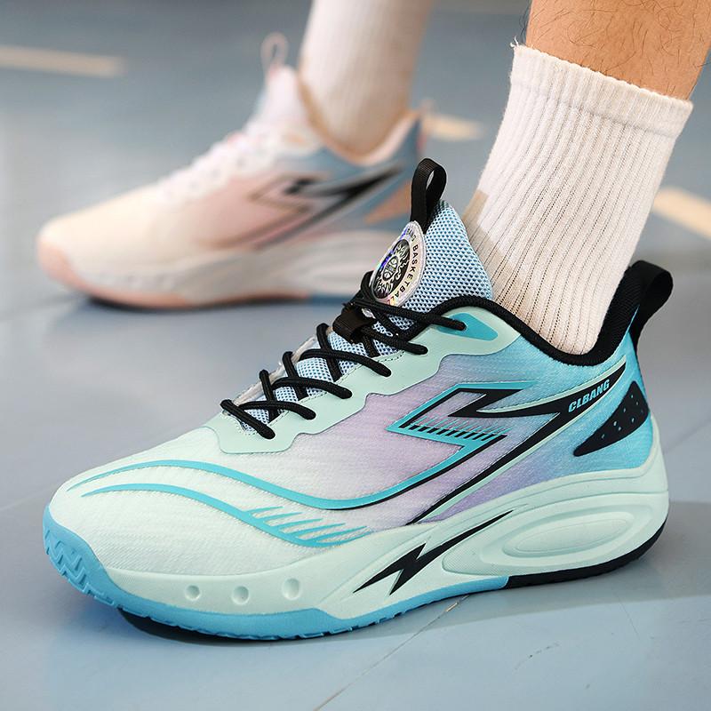 Mesh basketball shoes men's combat boots youth actual combat sports shoes running shoes junior high school children and students sports training