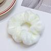 Solid Soft Plush Wide Hair Band For Women Girls Ponytail Holder Hair Tie Fluffy Rubber Band Scrunchie Hair Accessories