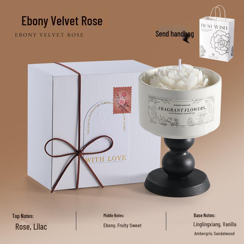 Ceramic Soy Wax Aroma Candle - Long-Lasting, Elegant Gift for Weddings, Birthdays, Parties, and Home Decor.