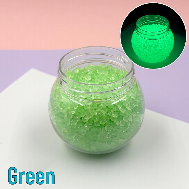 Luminous 3-5mm Sand Stones: Glowing Resin Pebbles for Aquarium, Garden, and Landscaping Decoration.