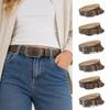 Carved PU Leather Belt Alloy Pin Buckle Decorative Belt Fashion Adjustable Belt  Daily Outfit