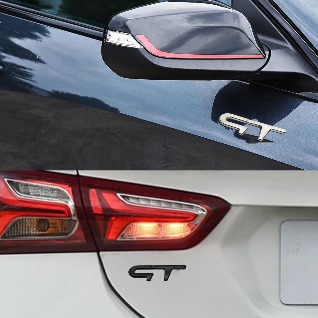 3D Metal GT Logo Car Trunk Rear Emblem Insignia Sticker for Renault Logan Clio Megane Kangoo 1 2 3 4 Captur ESP