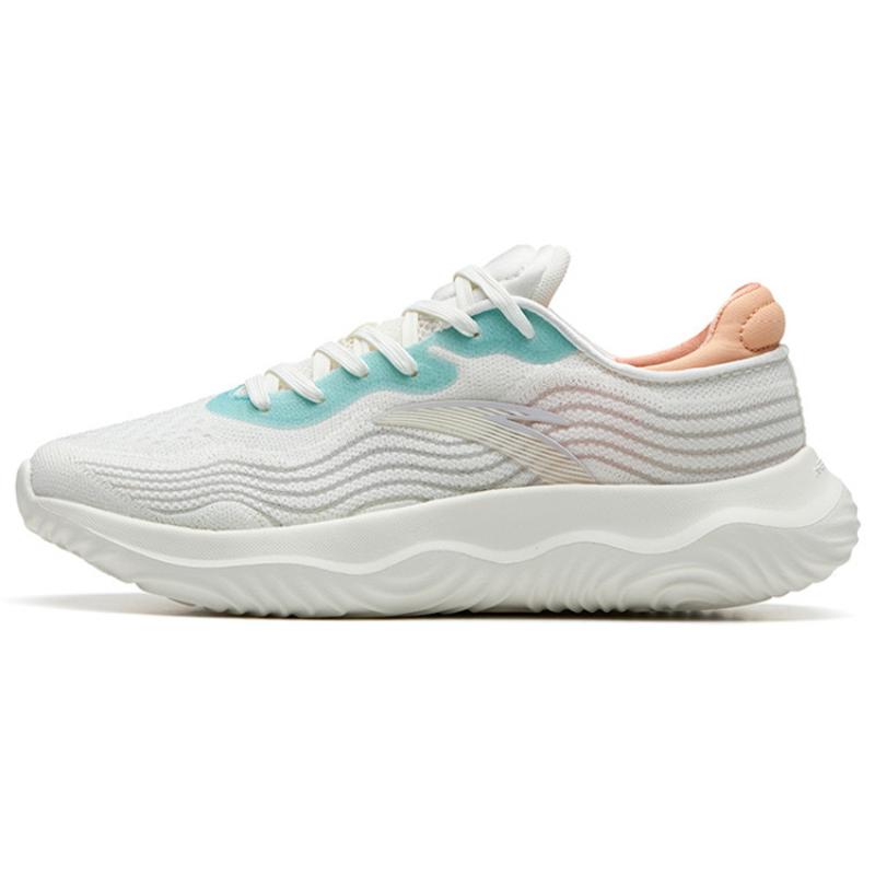ANTA Variety Training Collection Training Shoes Women s Low top Ivory White/River Aqua Blue Sneakers 122237718-5 36.5