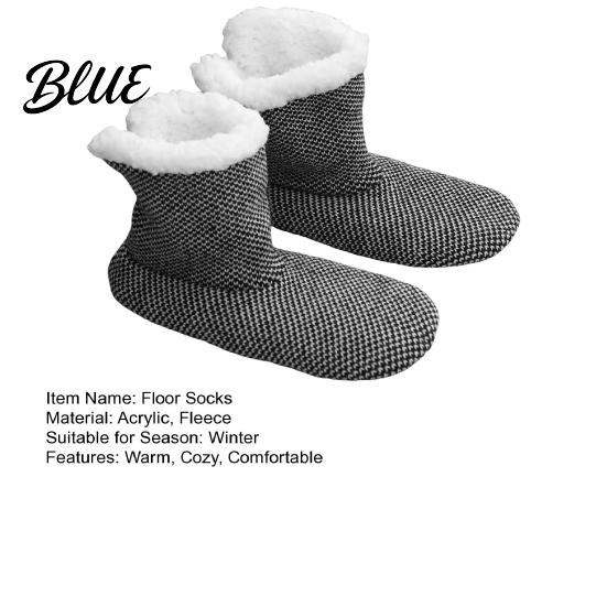 Anti-slip Socks Women's Comfortable Floor Lined Soft Slipper Fleece Winter Cozy Warm And Thick Fuzzy