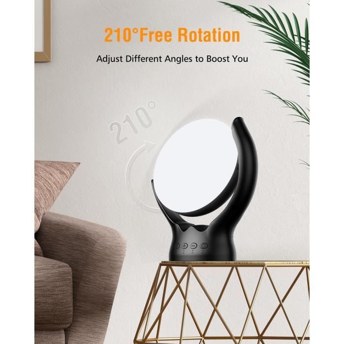 Lampe de luminothérapie - generic - wopigh - 10000 lux - sans uv - angle réglable 210°