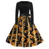 Women's Halloween Costume Dress Short Sleeve Fashion Party Dress for Evening Events