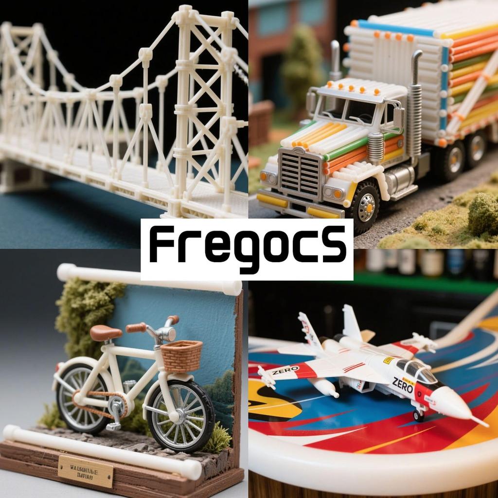 FregocS Plastic Round Convenient Set of 2 Pieces Each of and 250mm Long Plastic Model ABSR10S Rods, 10, 1mm, 2mm, 3mm, 4mm, 5mm, (Hobby Materials,