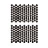 2PCS Hexagonal Car Window Stickers Honeycomb Texture Side Window Decals For Privacy And Unique Decoration