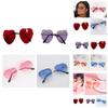 Stylish Heart-shaped Metal Sunglasses With Ocean Lenses Perfect For Fashionable Outfits
