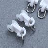 100Pcs  Track Curtain Pulley With Hooks I-shaped Window Coverings Pulley Curtain Window Coverings Runners Wheel Accessories