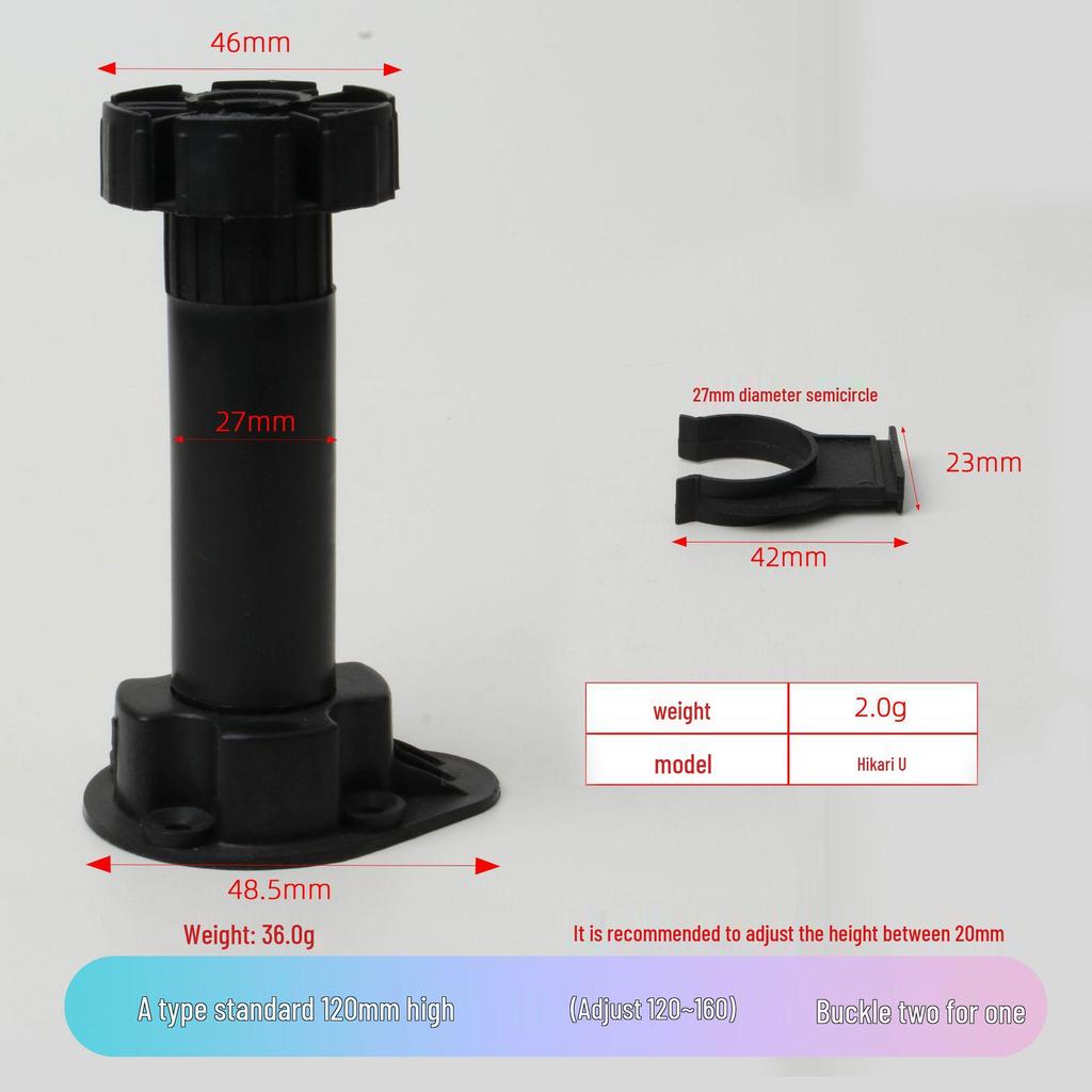 Adjustable Cabinet and Sofa Legs - Thickened ABS Plastic Support
