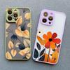 Vintage Flower Leaves Phone Case For iPhone 16 15 14 Pro Max Plus 13 12 11 Mini Pro Max X XR XS 8 7 Plus SE2 Shockproof Shells