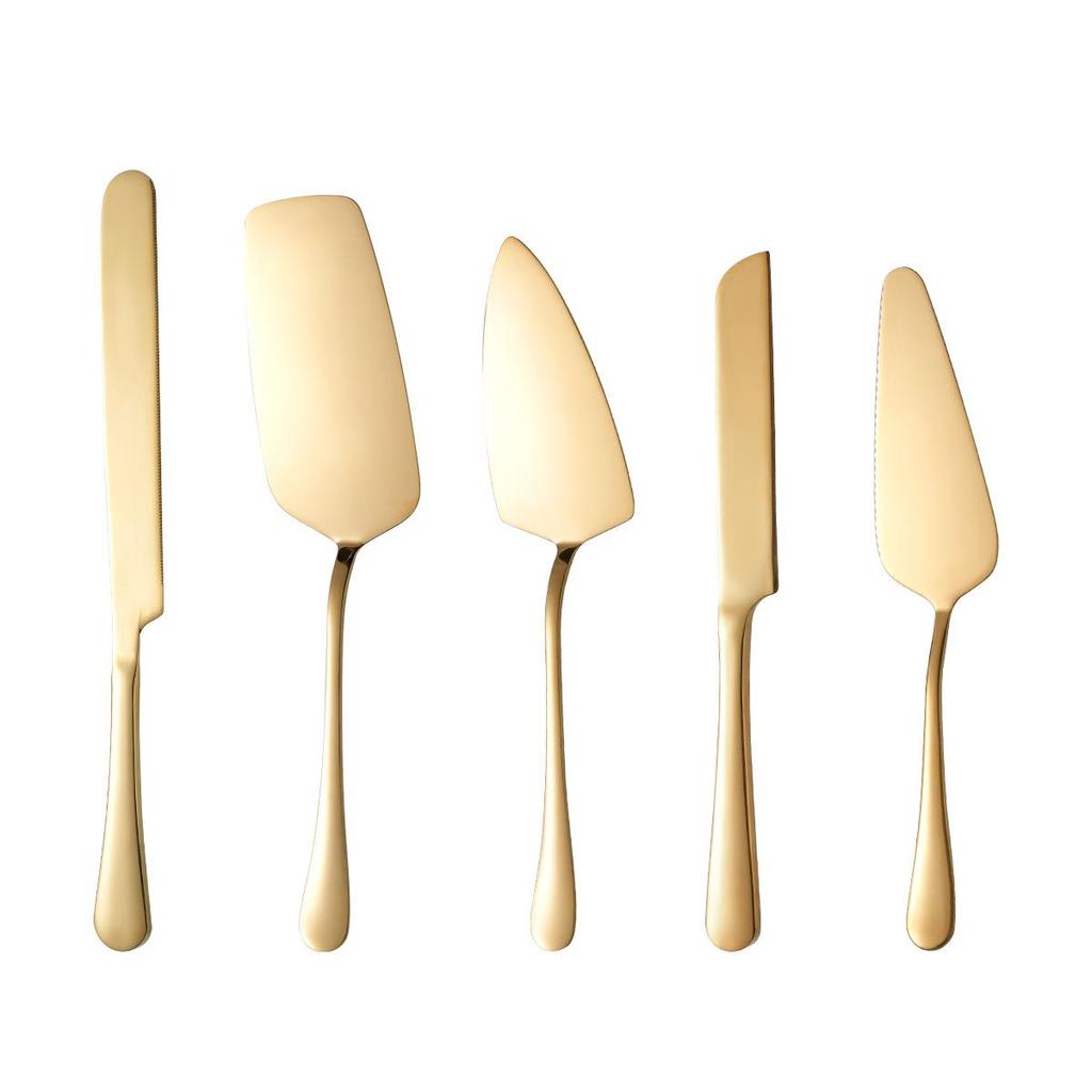 Large Stainless Steel Cake Knife & Spatula for Baking and Pizza, Long Handle Bread Knife, Thickened Western Cuisine Tableware.