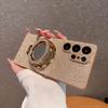 Luxury Glitter Bling Mirror Bracket Stand Shockproof Phone Case Samsung S25 S24 S26 Ultra S23 S22 Plus Diamond Anti Drop Cover