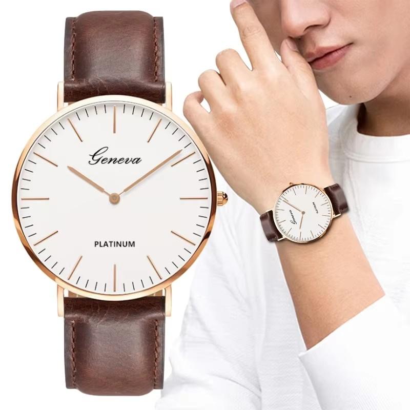 Casual Ultra Thin Watches New Men Watch Fashion Simple Men Business Leather Quartz Wristwatch Clock Luxury Relogio Masculino
