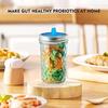 5 pçs tampa de fermentação de silicone com anel de aço airlock sem água fermentação vegetal boca larga jar selado capa suprimentos de cozinha