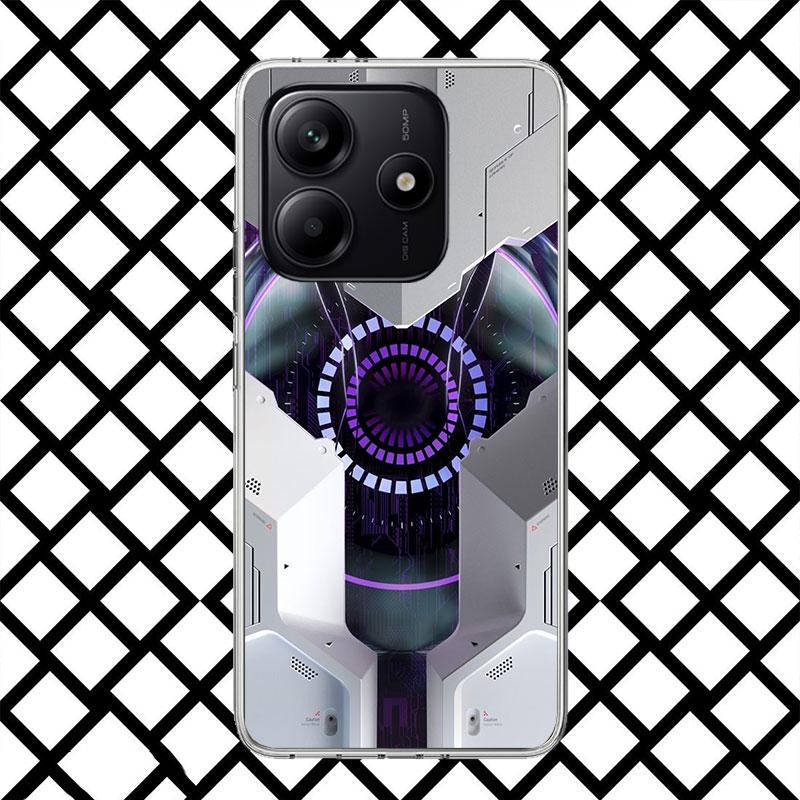 

Hacker Creative Mecha Phone Case for Xiaomi Redmi Note 15 14 14S 13 12 12S 11 Pro Plus 11E 11T 11S 10S 5G Soft Cover Fundas Redm Redmi Note 14 5G