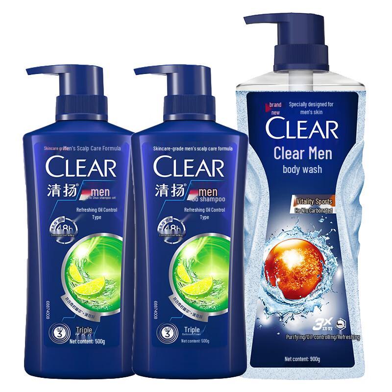 

Clear Men Oil Control Hair & Body Wash Set