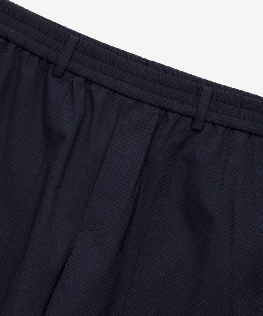 MINDBRIDGE [Air Cool] Air Hole Full Elastic Waist Black Half Pants