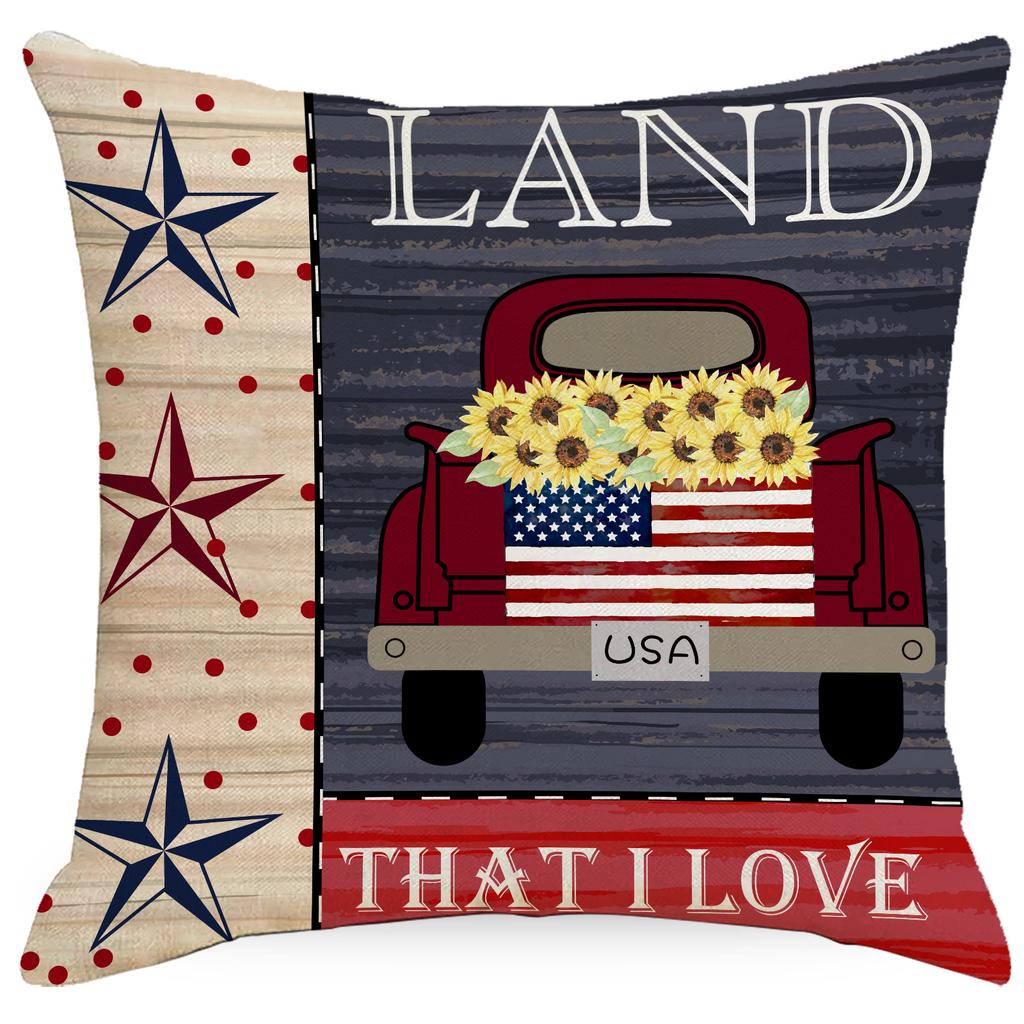 Linjetryckt örngott för festival hemdekoration soffa vardagsrum kuddfodral