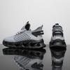 Spring/Autumn Men's Large Size Blade-soled Sports Shoes Flying Weave Fitness Jogging Shoes