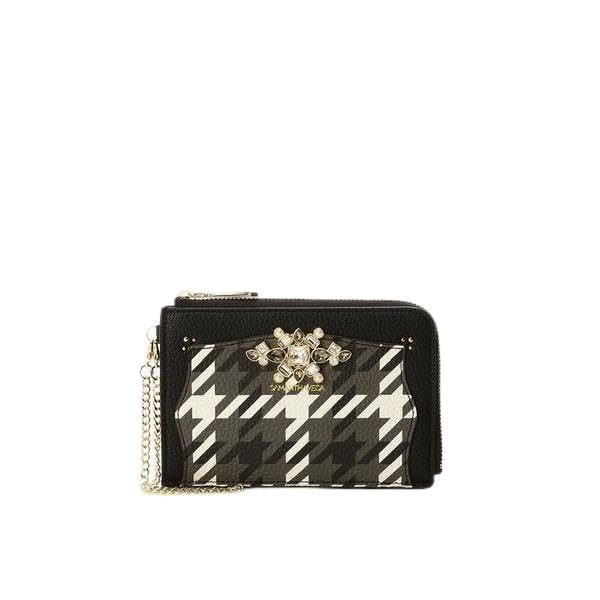 

Bifold Wallet Check Bijou Ruffle Multi Case Black [Samantha Vega] чорний